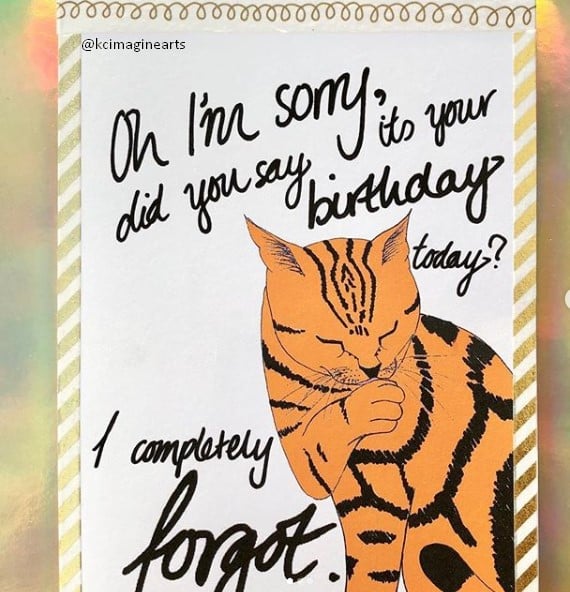 Prank Cat Cute Birthday Card Ideas