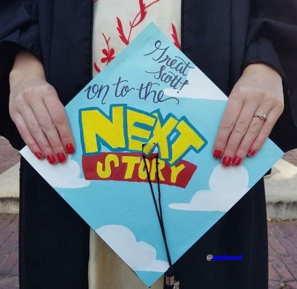 Toy Story Movie Themed Graduation Cap