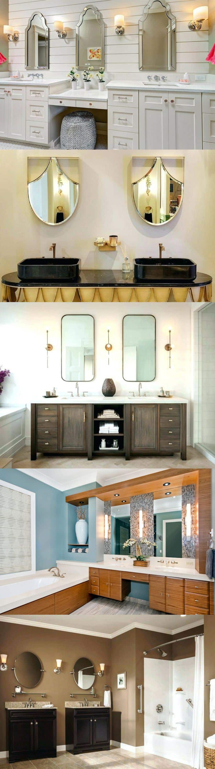 framed bathroom mirror ideas