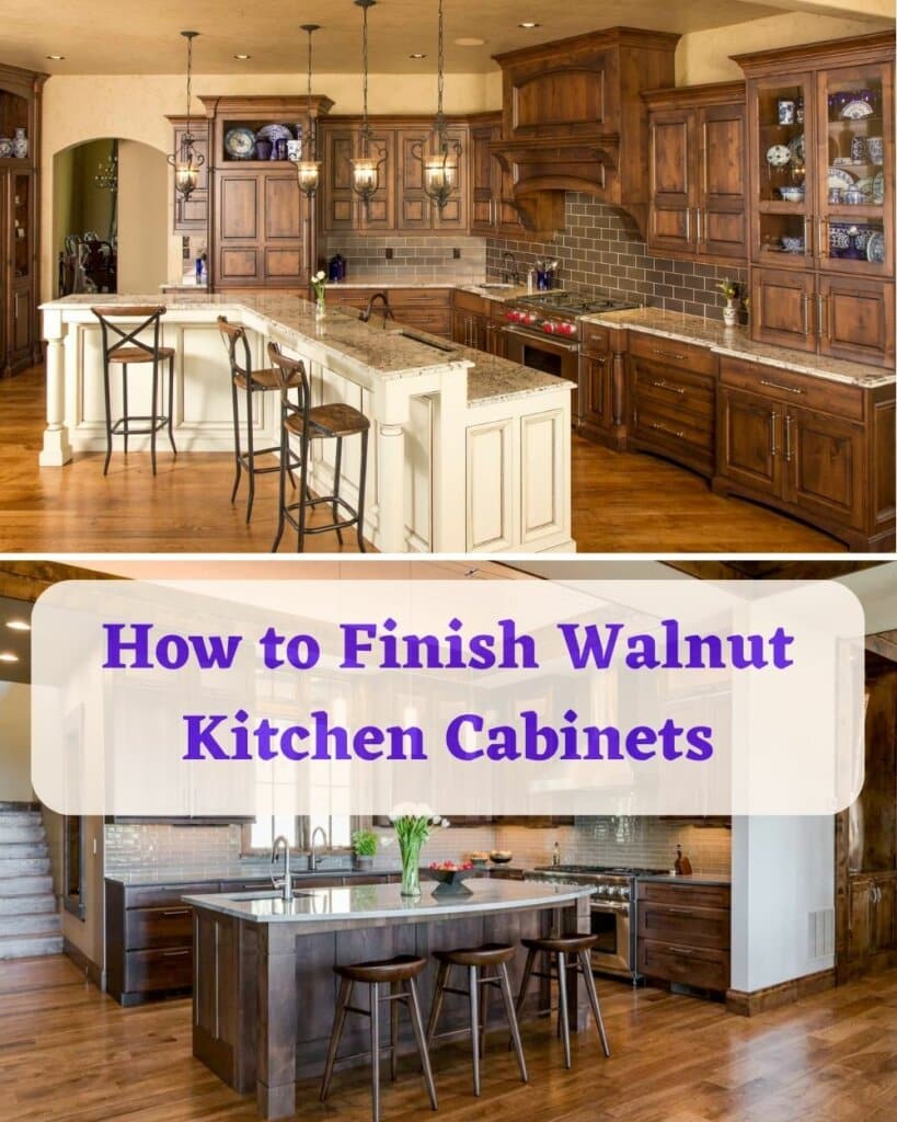 How to Finish Walnut Kitchen Cabinets